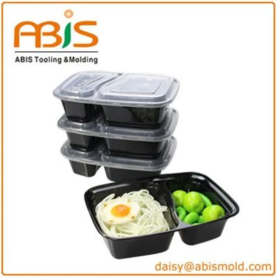 Eco Friendly Disposable Plastic PP 2 Compartment